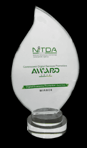Digital Economy Promoter 2022 award from Government Digital Promotion Awards 2022 (NITDA) 