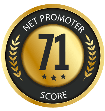 Industry-best NPS rating of 71